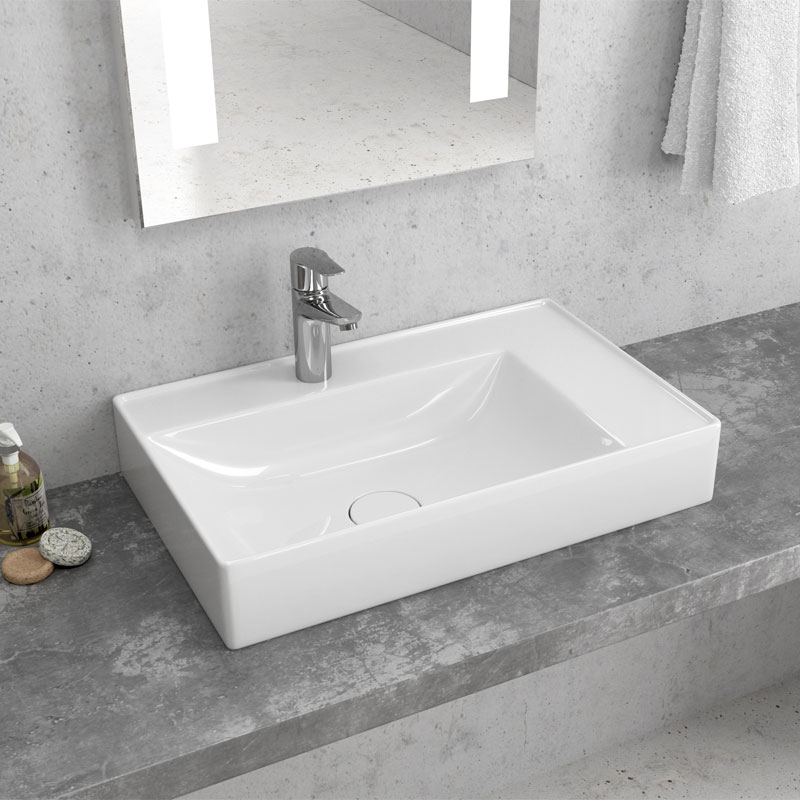 Νιπτήρας επικαθήμενος INFINITY 6160 KARAG 60x38x11cm
