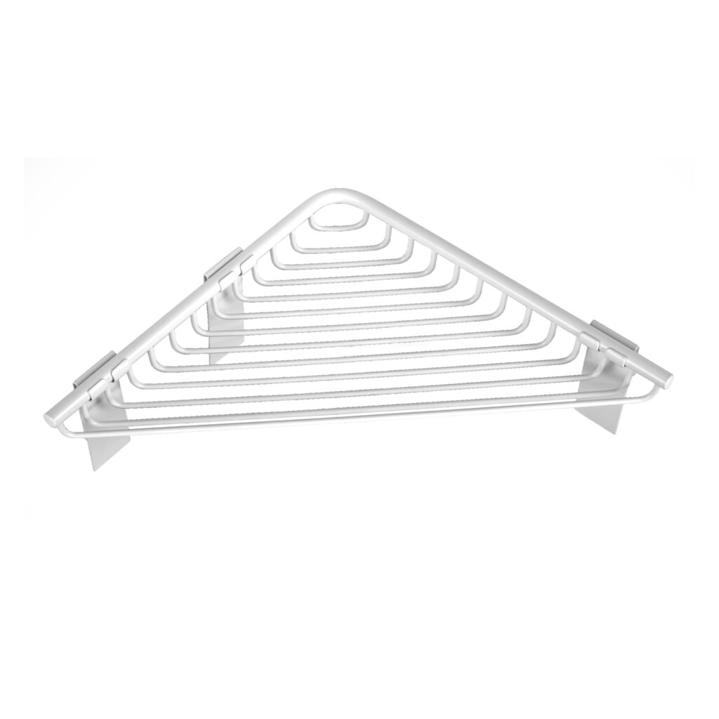 Καλάθι γωνιακό σχαρωτό RETI 9636 66 Λευκό ματ KARAG 21x21x3cm