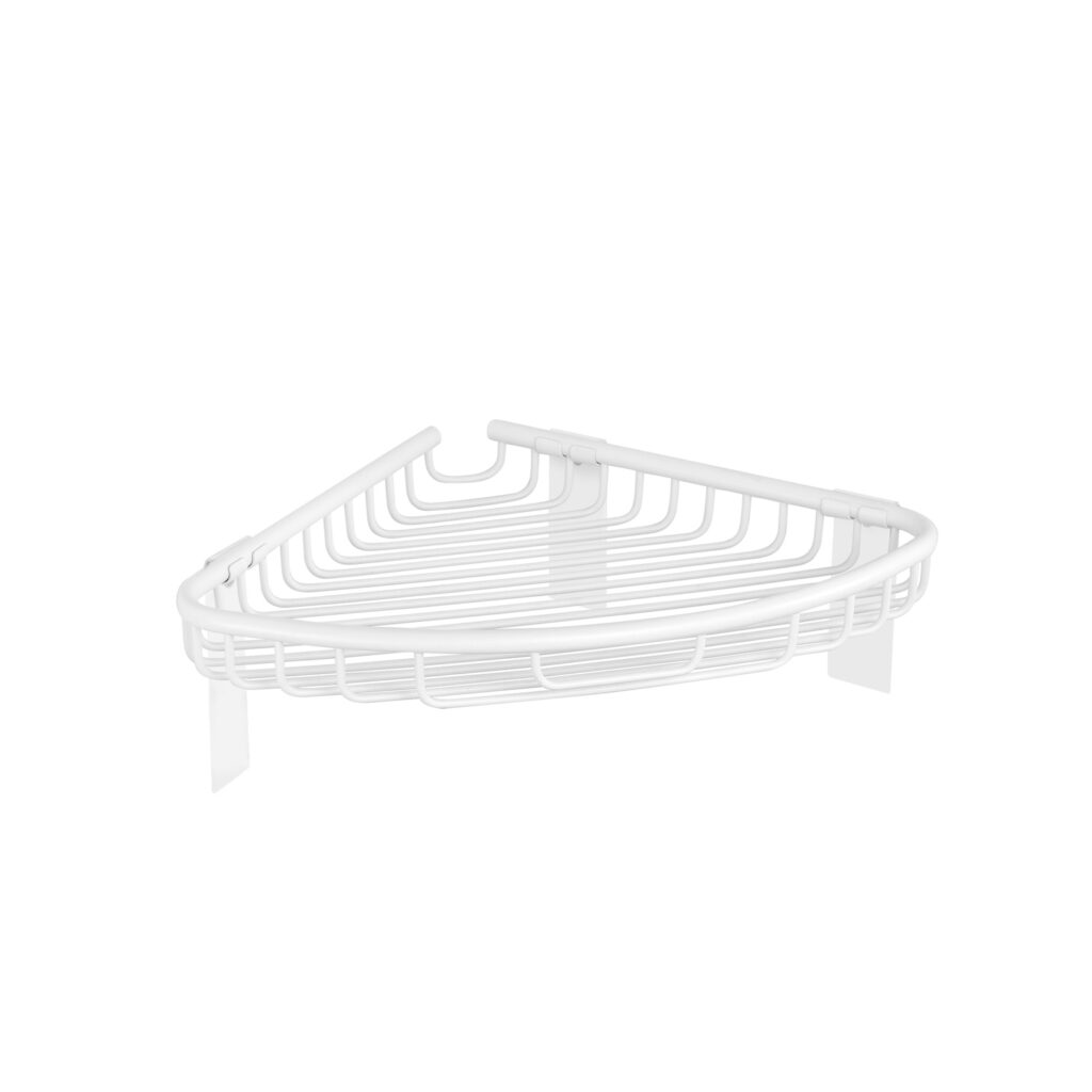 Καλάθι γωνιακό σχαρωτό RETI 9637 66 Λευκό ματ KARAG 21x21x3cm