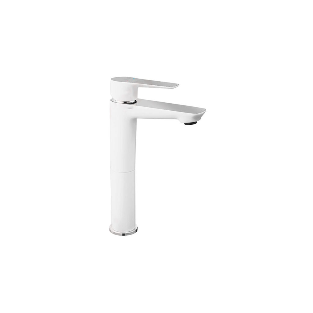 Μπαταρία νιπτήρος υψηλή ADORE White/Chrome BDR2L FERRO