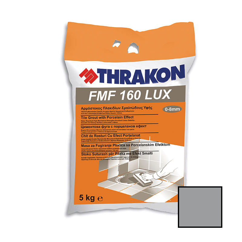 Αρμόστοκος πορσελάνινης υφής LUX Nο611 Ανθρακί THRAKON 5kg