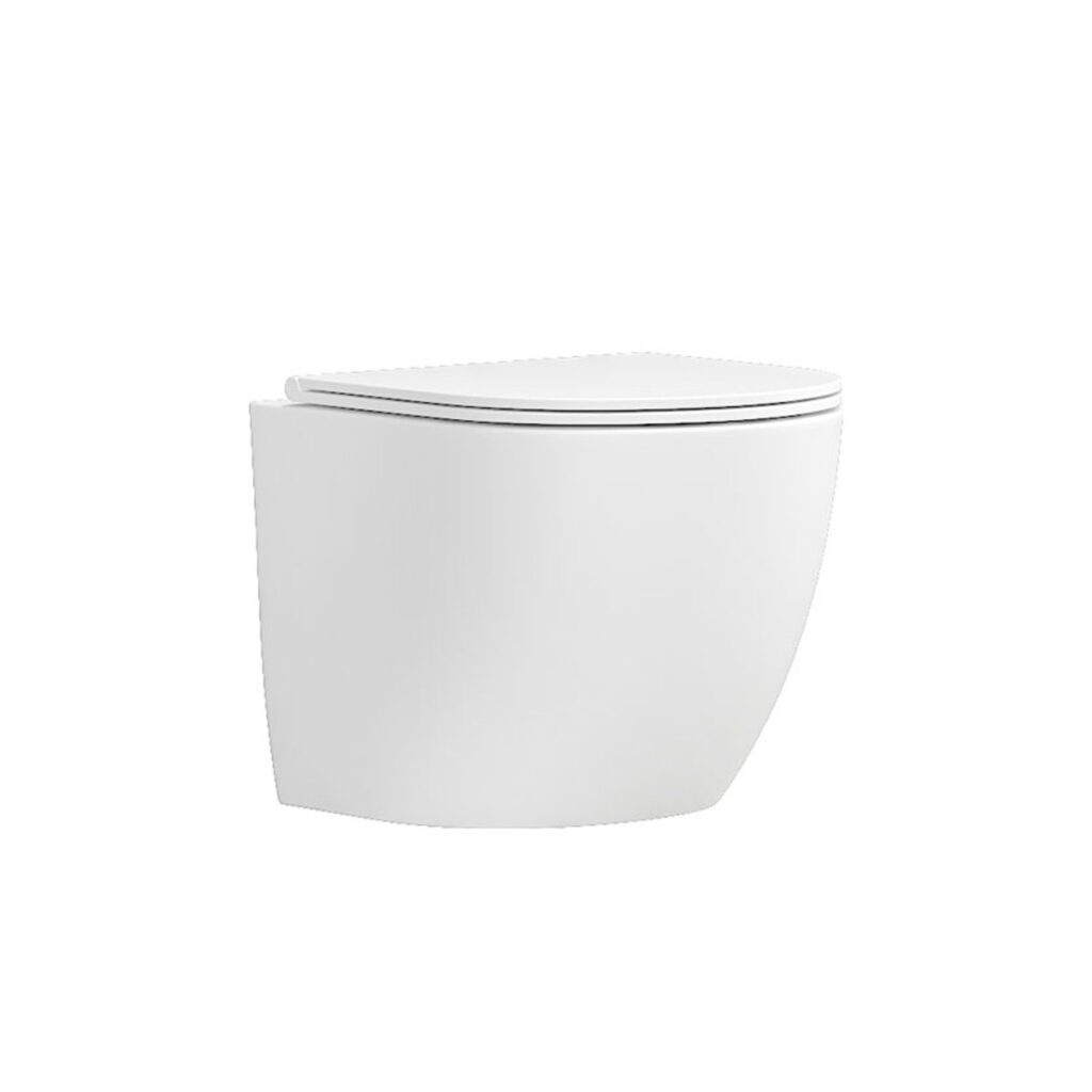 Λεκάνη αναρτώμενη tornado με κάλυμμα MILOS LT 046E White Glossy KARAG