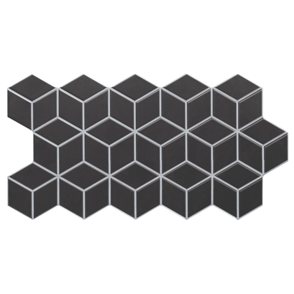 Πλακάκι RHOMBUS Black KARAG 26,5x51cm
