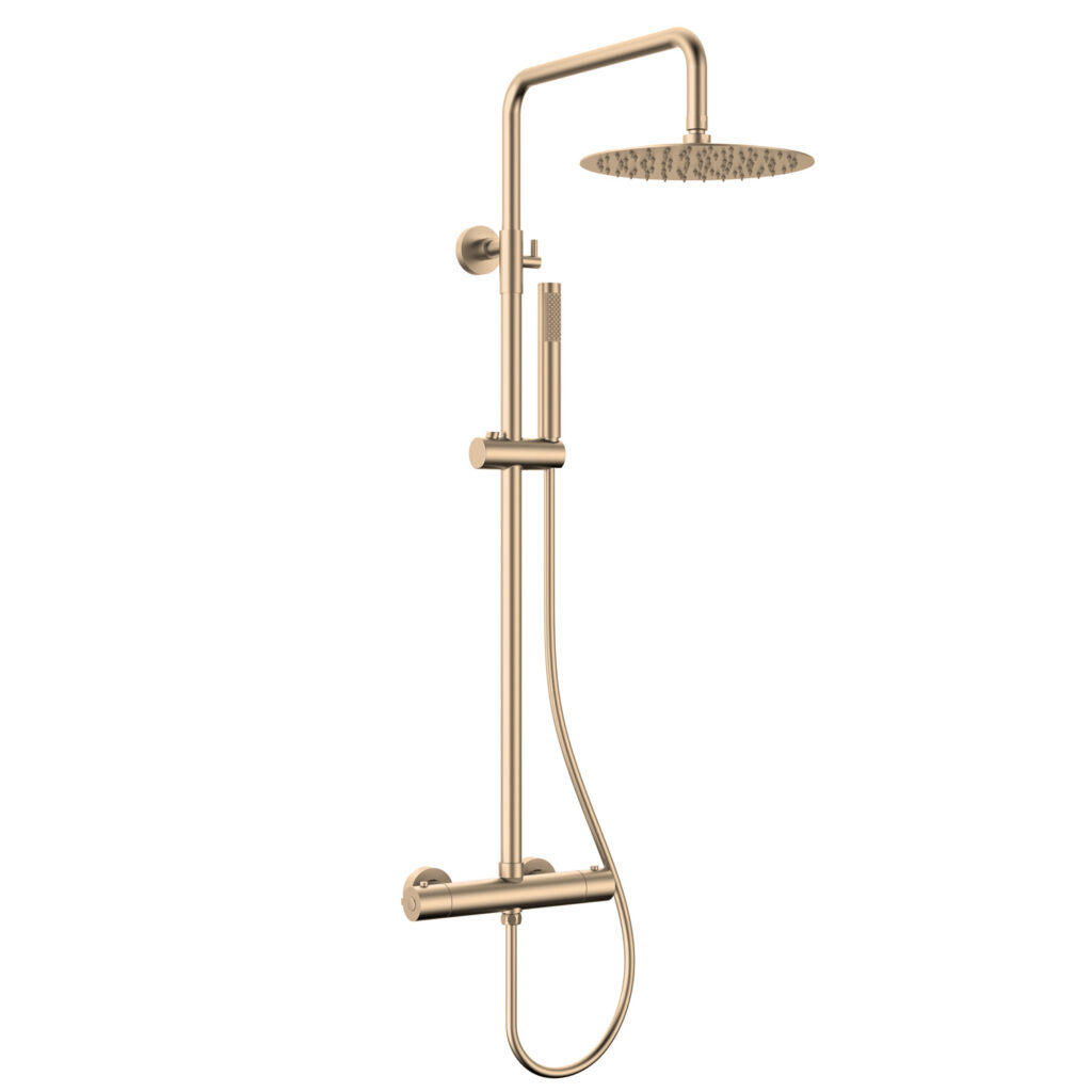 Θερμοστατική μπαταρία σταθερού ντους ARTEMIS Rose Gold SC418M 1236 KARAG